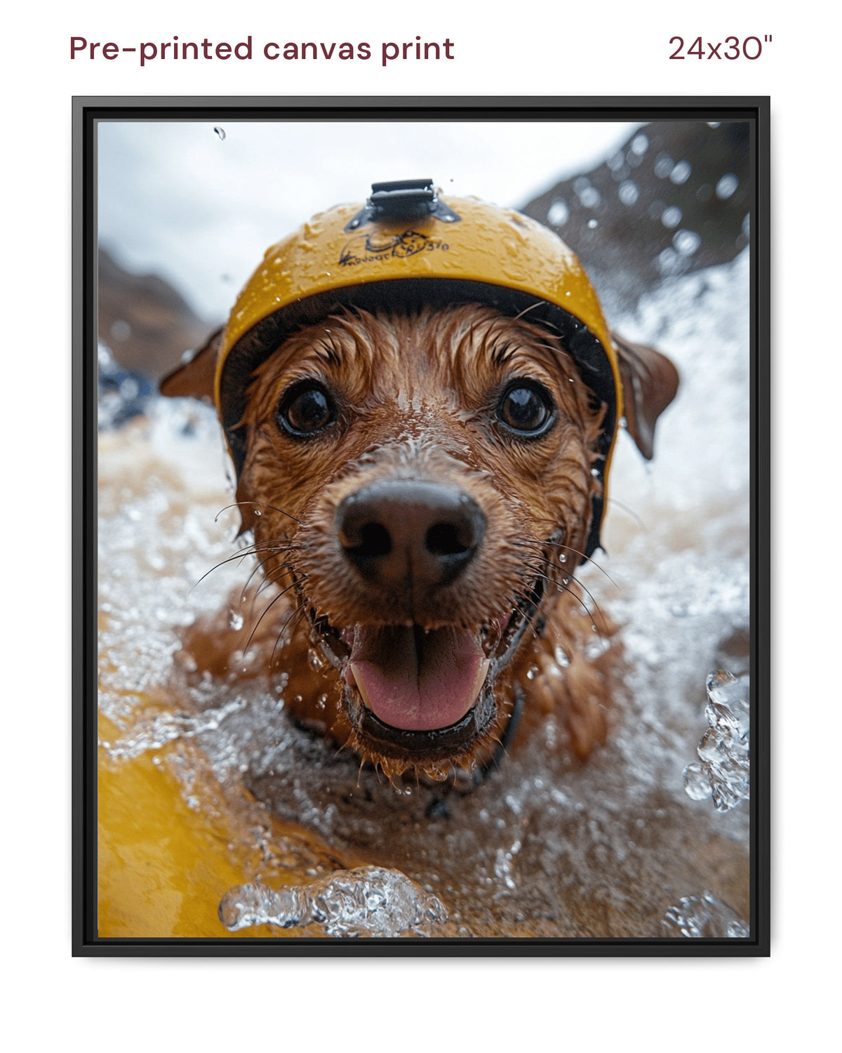Canvas Print 24x30 Framed Black