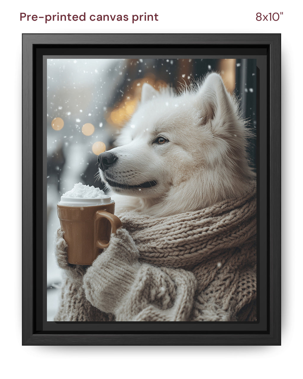 Canvas Print 8x10 Framed Black