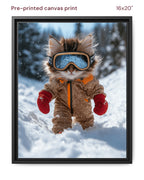 Canvas Print 16x20 Framed Black
