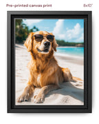 Canvas Print 8x10 Framed Black