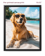 Canvas Print 16x20 Framed Black