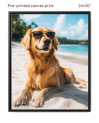 Canvas Print 24x30 Framed Black