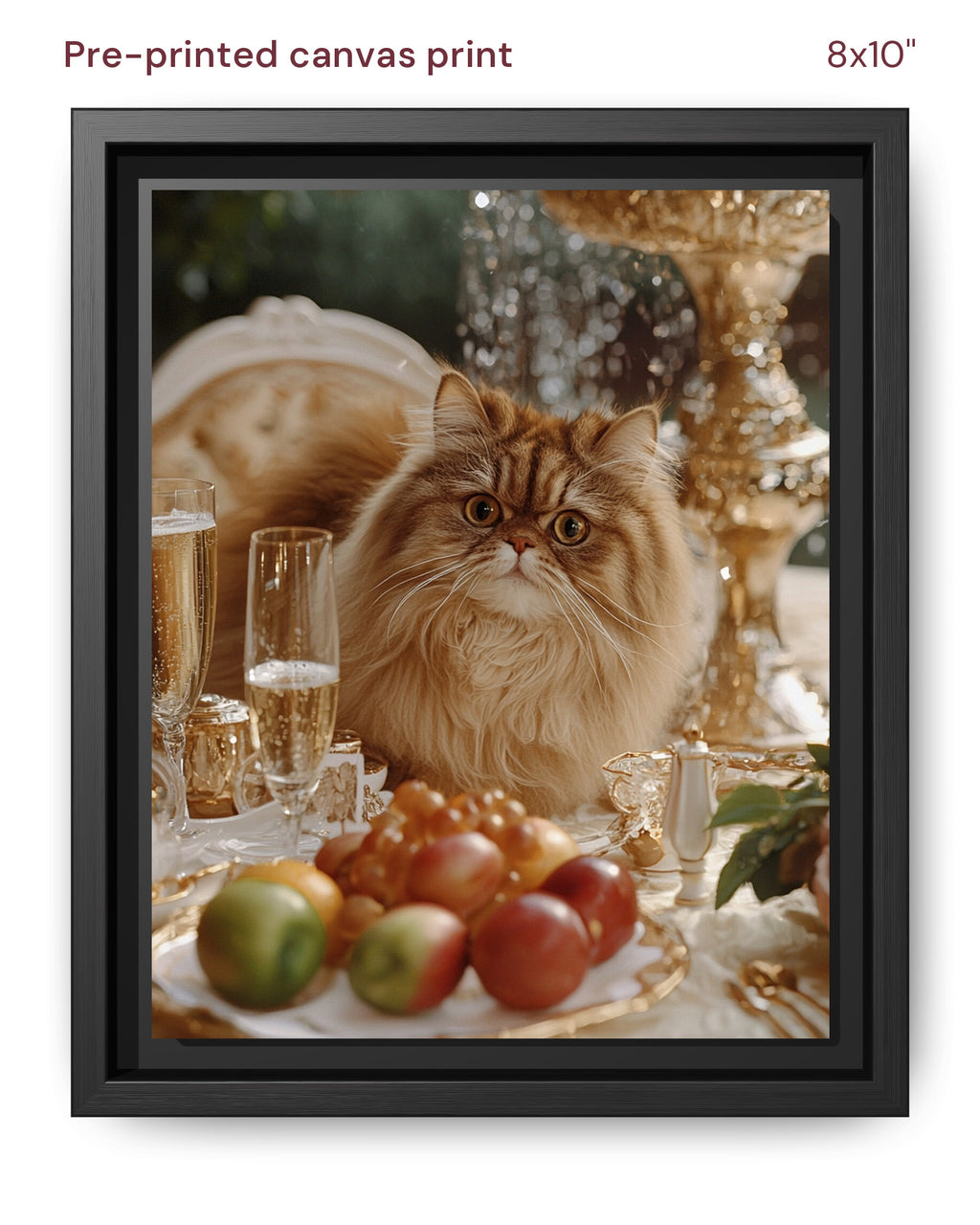 Canvas Print 8x10 Framed Black