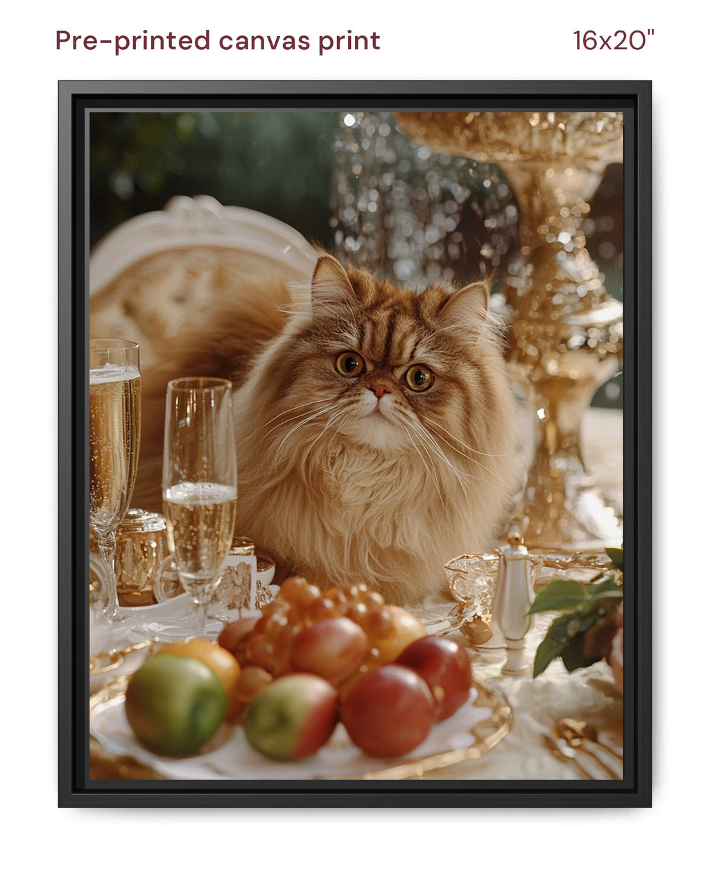 Canvas Print 16x20 Framed Black