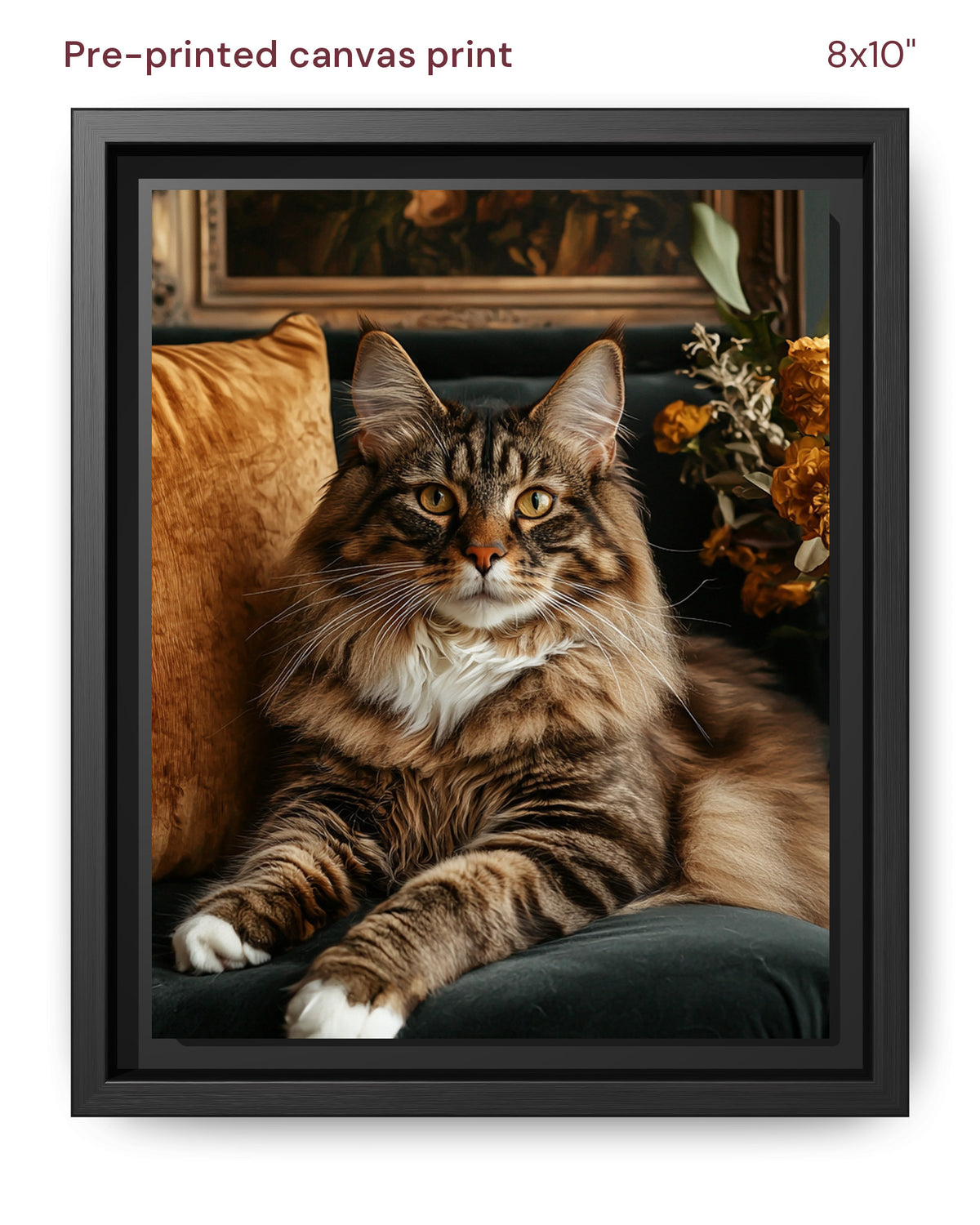 Canvas Print 8x10 Framed Black