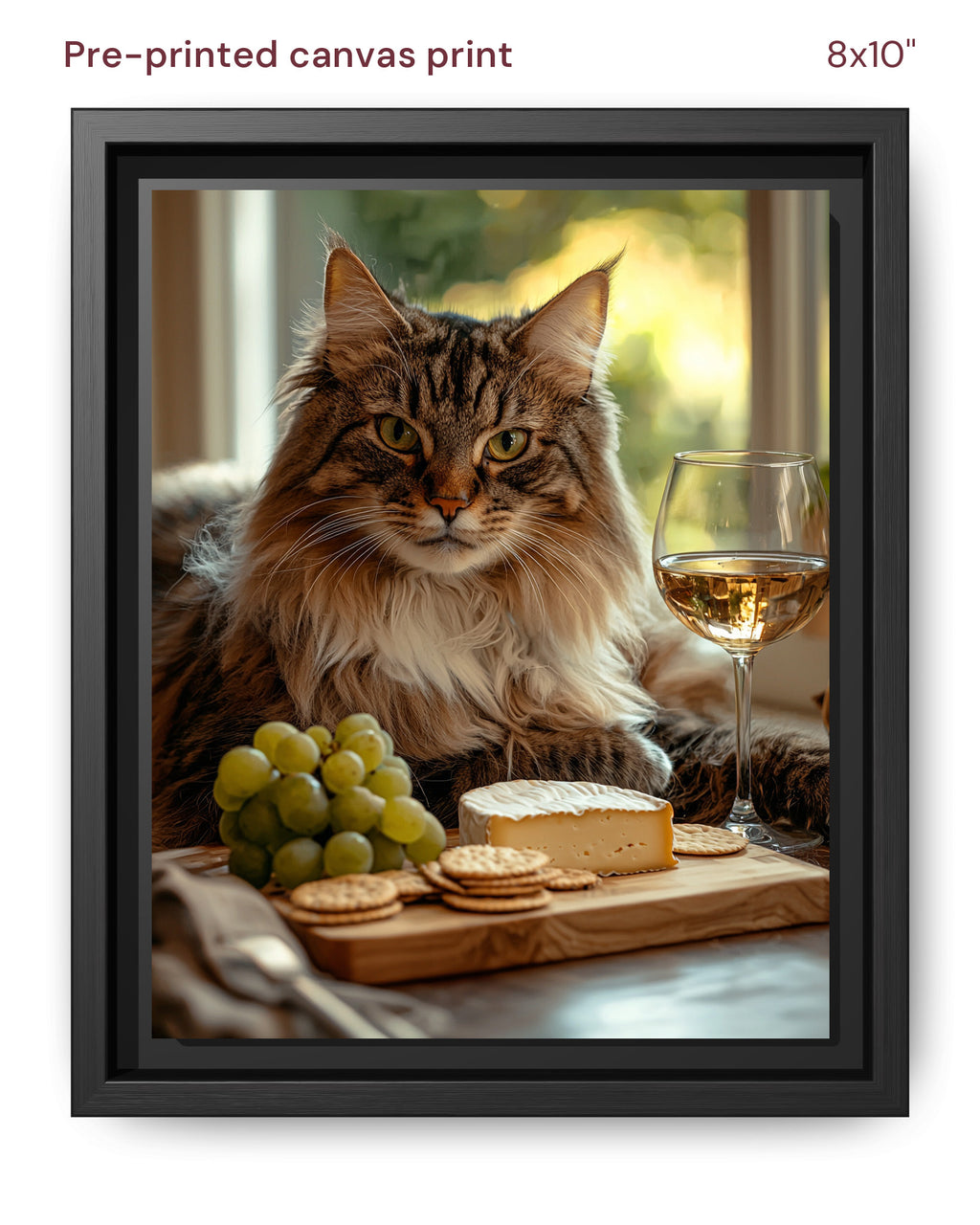 Canvas Print 8x10 Framed Black