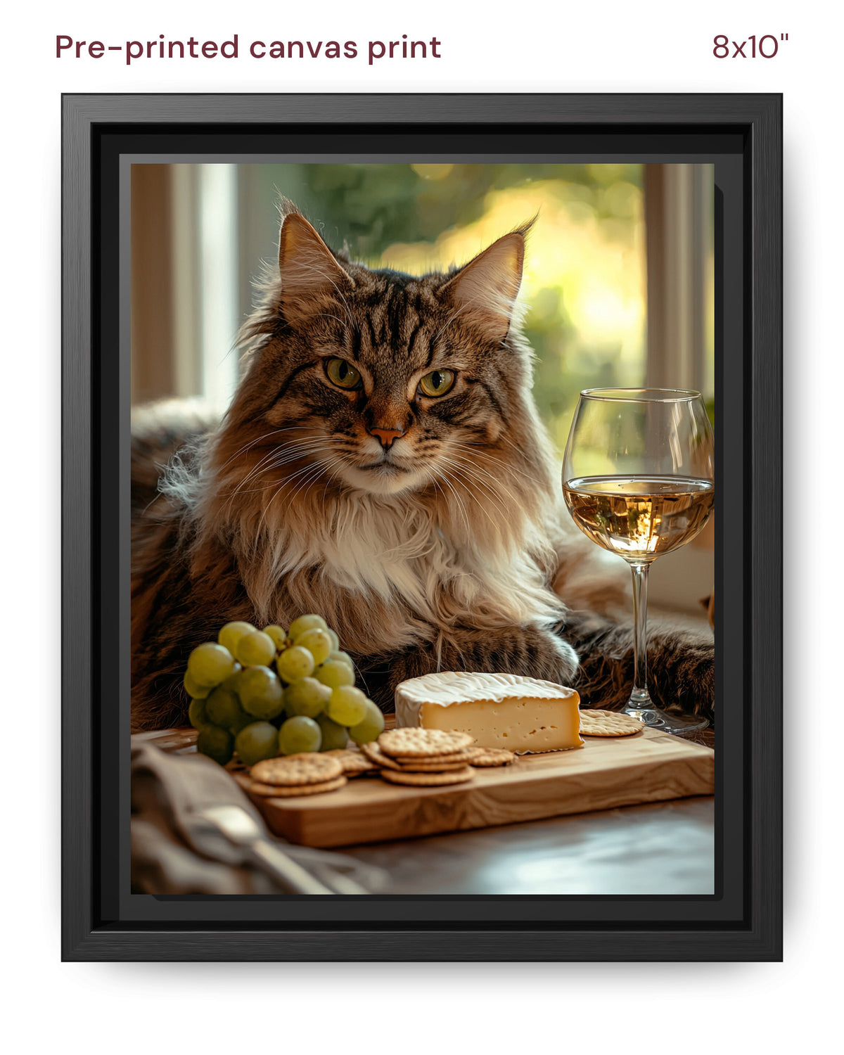 Canvas Print 8x10 Framed Black
