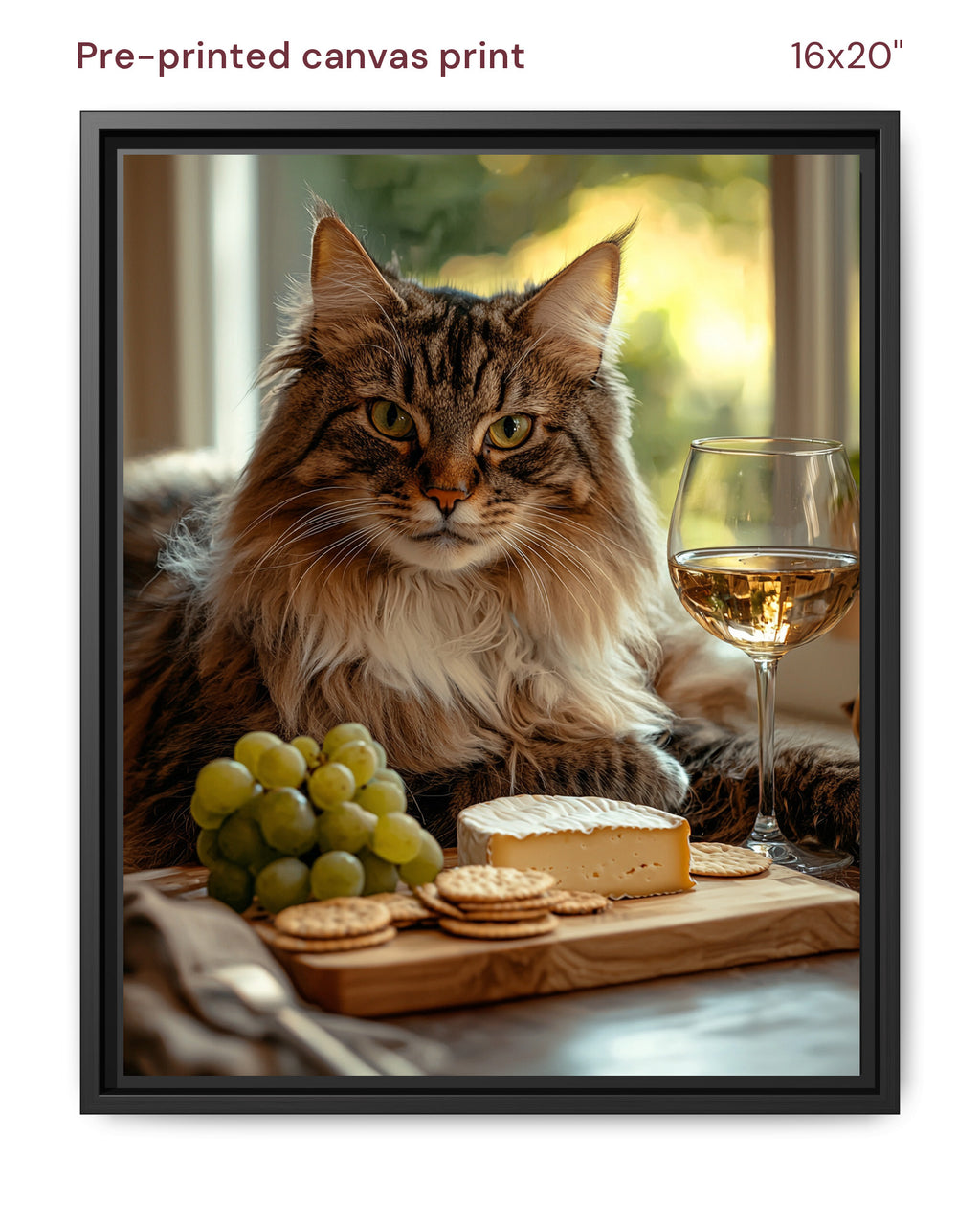 Canvas Print 16x20 Framed Black