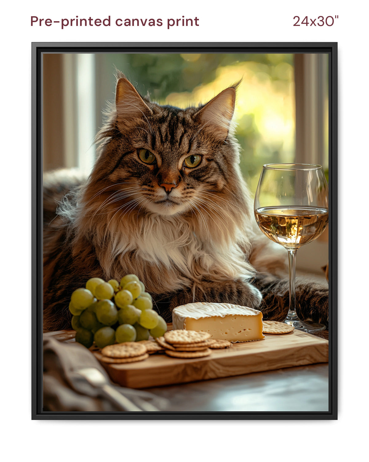 Canvas Print 24x30 Framed Black