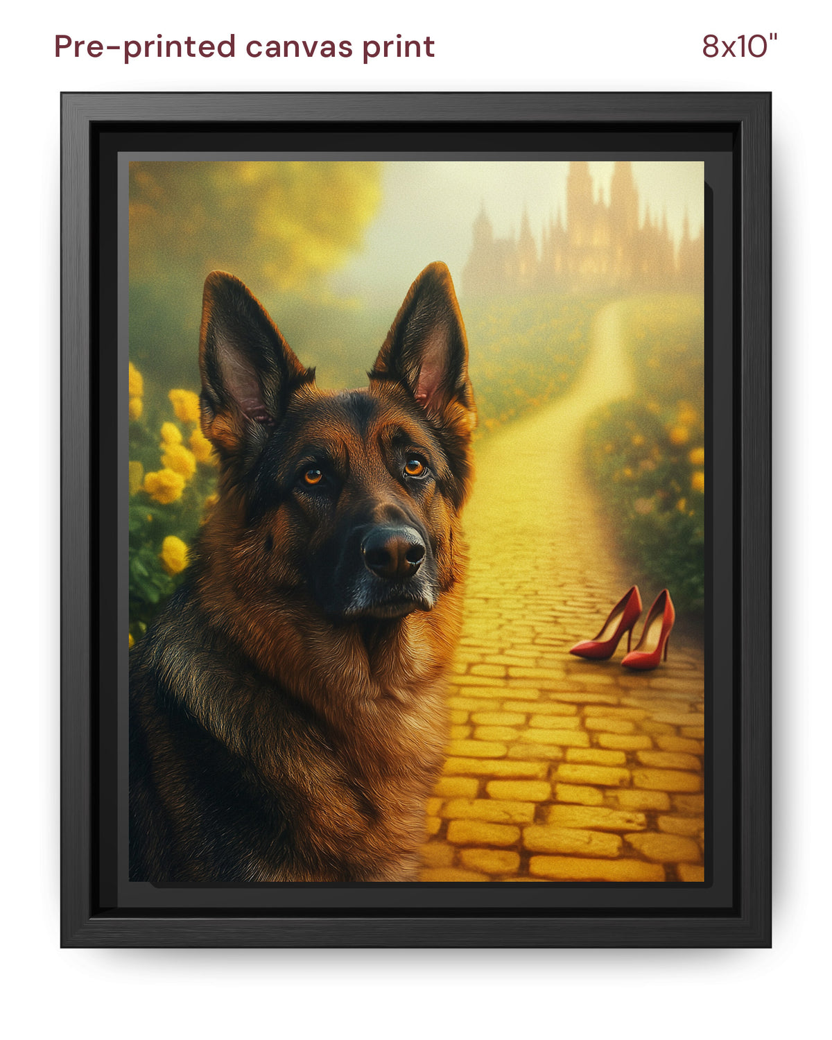 Canvas Print 8x10 Framed Black
