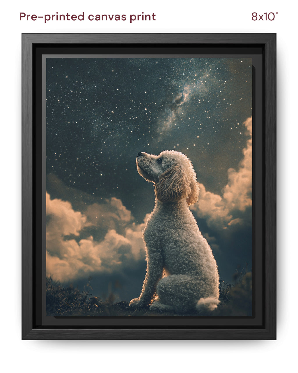 Canvas Print 8x10 Framed Black
