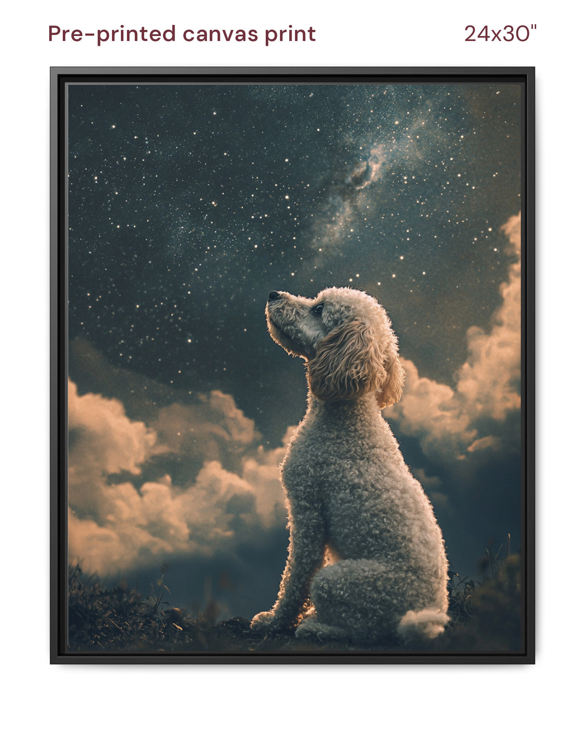 Canvas Print 24x30 Framed Black