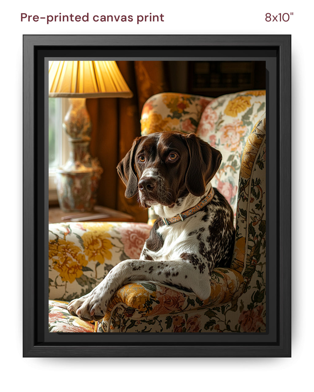 Canvas Print 8x10 Framed Black