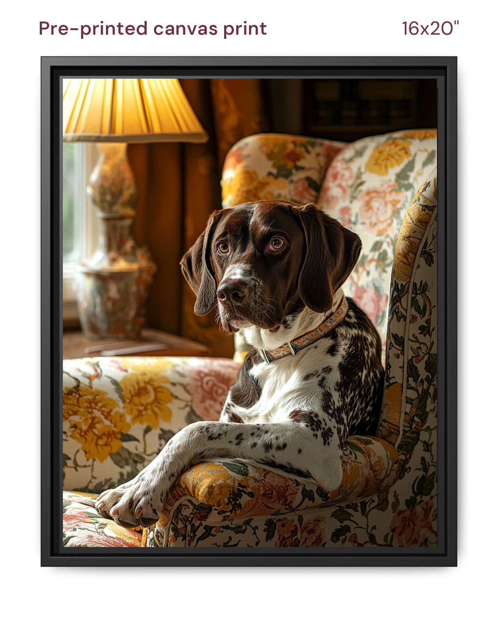 Canvas Print 16x20 Framed Black
