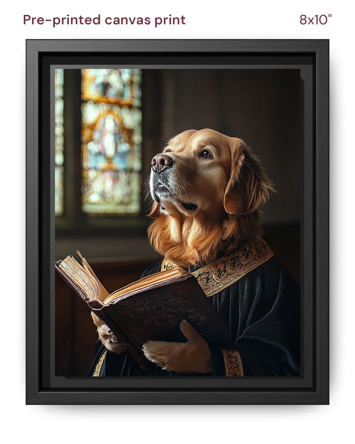 Canvas Print 8x10 Framed Black