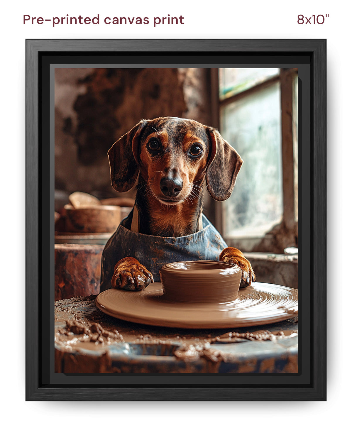 Canvas Print 8x10 Framed Black