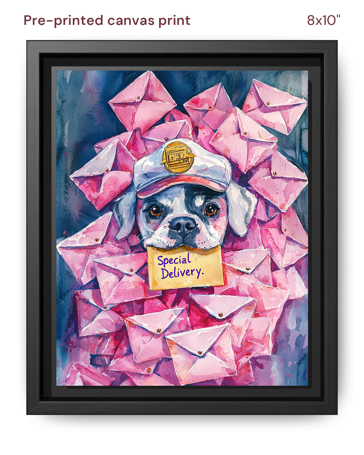 Canvas Print 8x10 Framed Black