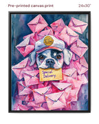 Canvas Print 24x30 Framed Black