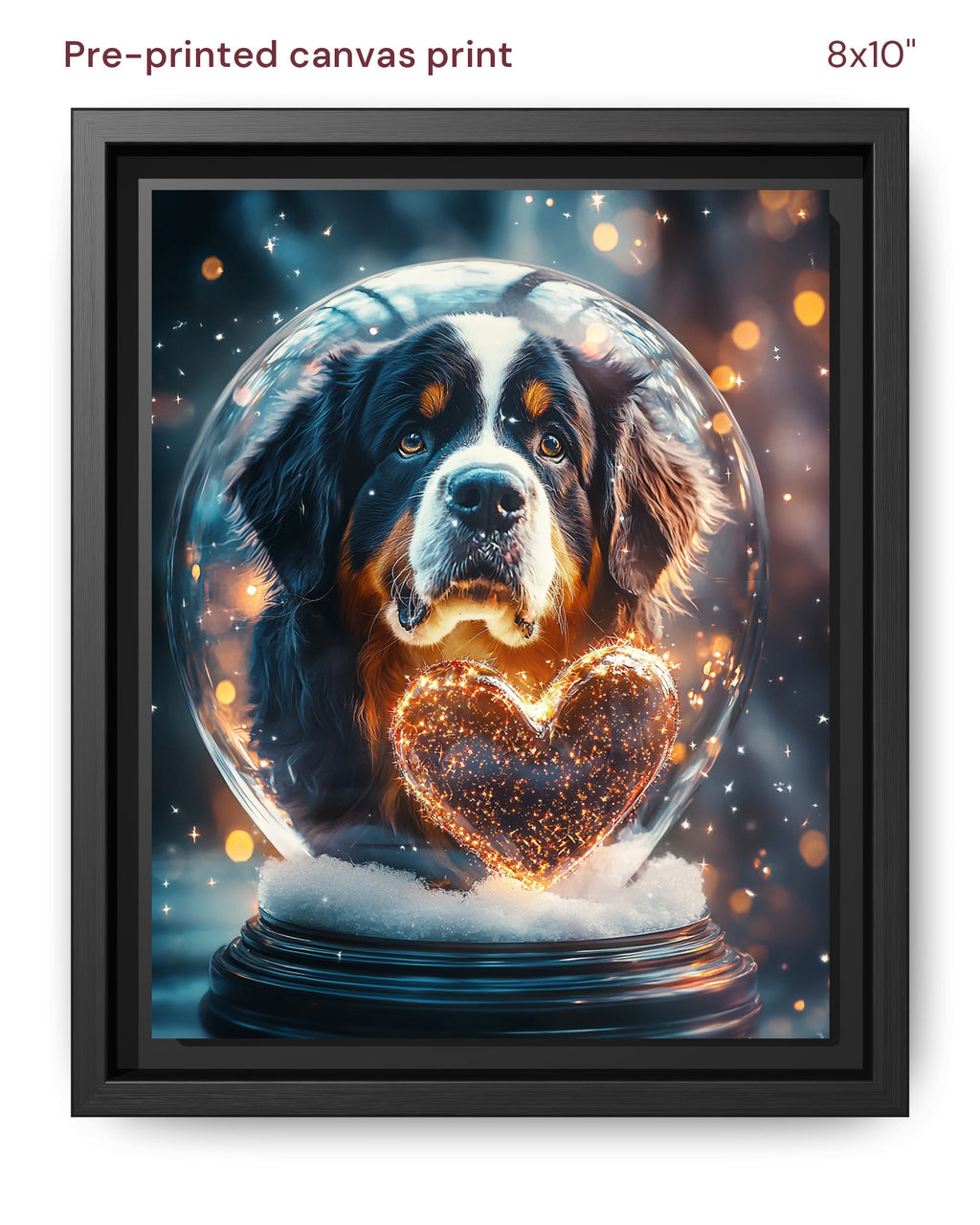 Canvas Print 8x10 Framed Black