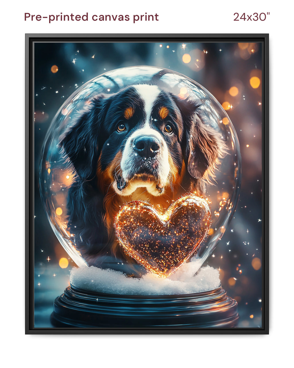 Canvas Print 24x30 Framed Black