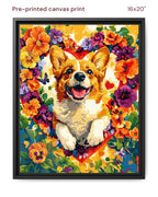 Canvas Print 16x20 Framed Black