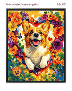 Canvas Print 24x30 Framed Black