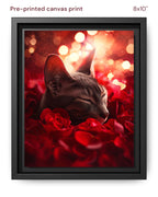 Canvas Print 8x10 Framed Black