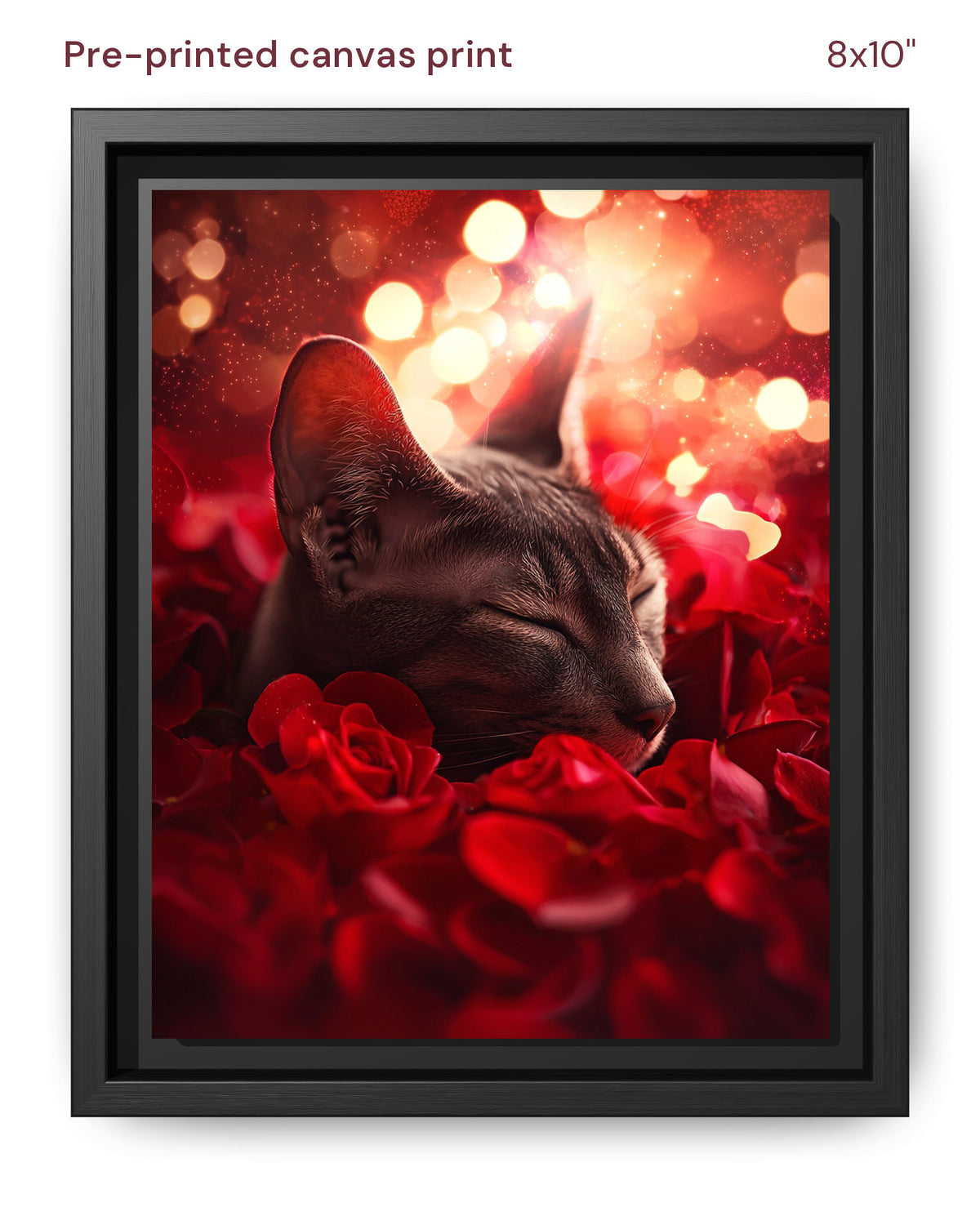 Canvas Print 8x10 Framed Black