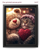 Canvas Print 8x10 Framed Black