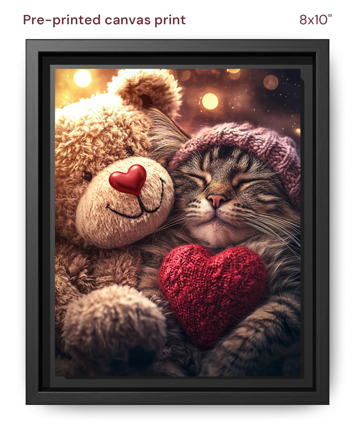 Canvas Print 8x10 Framed Black