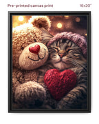 Canvas Print 16x20 Framed Black