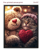 Canvas Print 24x30 Framed Black