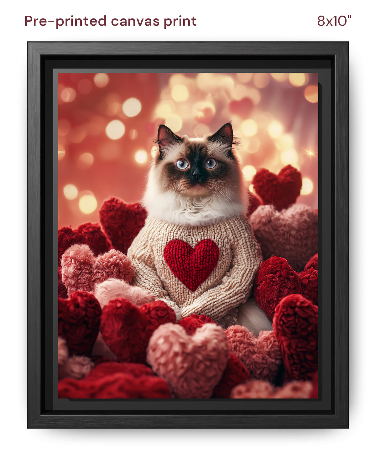 Canvas Print 8x10 Framed Black