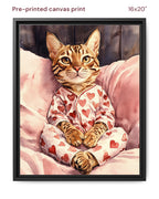 Canvas Print 16x20 Framed Black