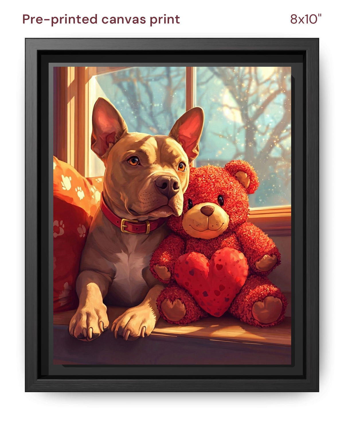Canvas Print 8x10 Framed Black