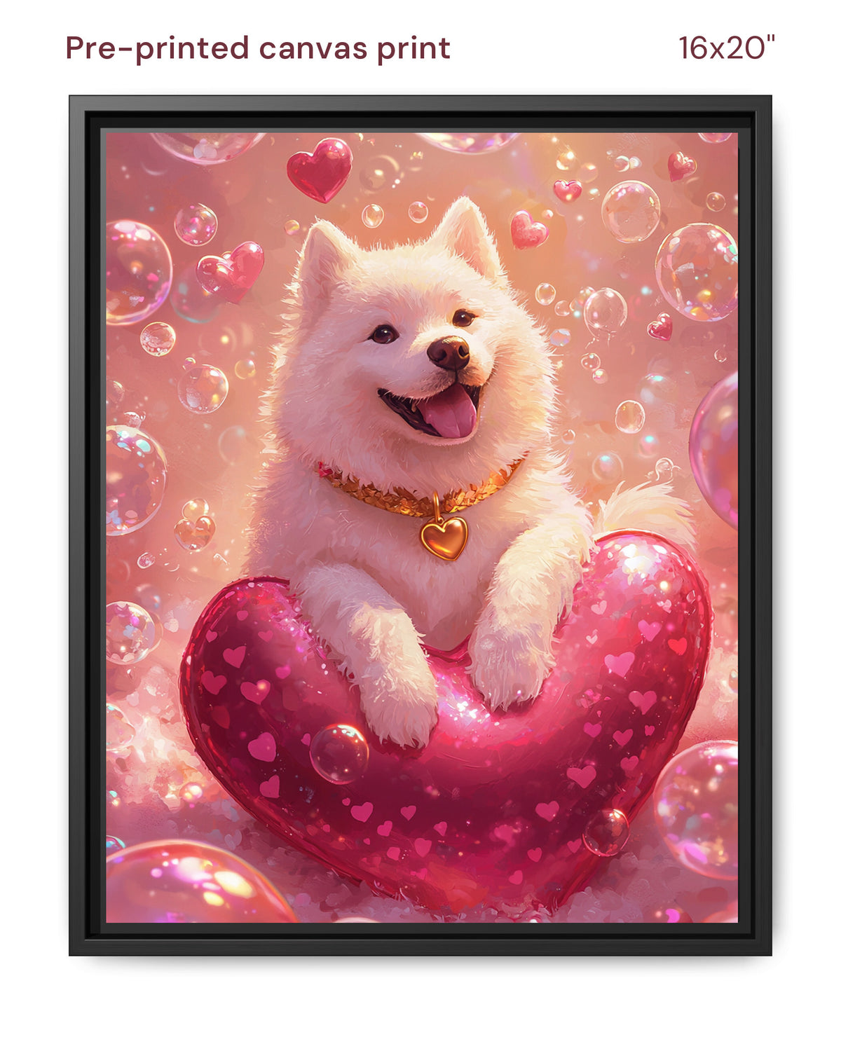 Canvas Print 16x20 Framed Black
