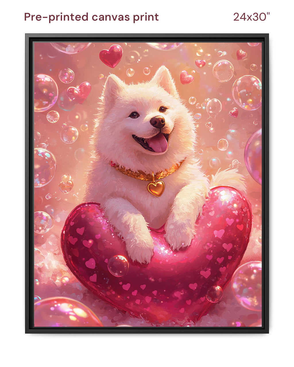 Canvas Print 24x30 Framed Black