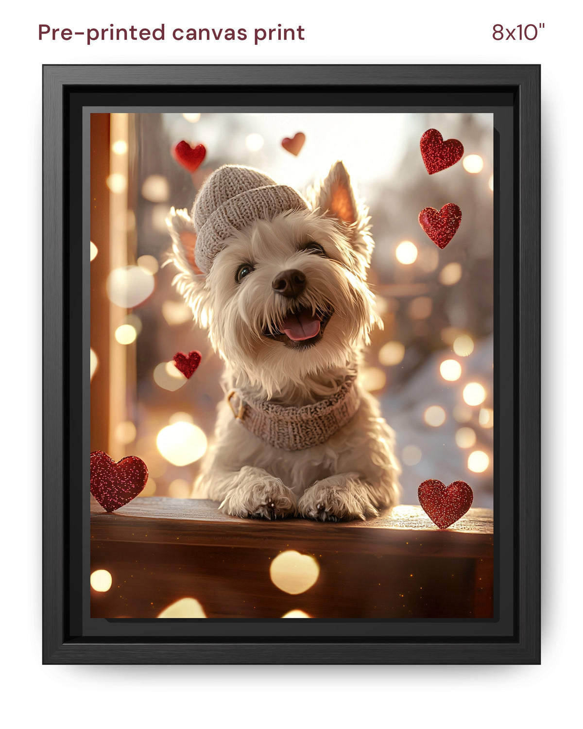 Canvas Print 8x10 Framed Black