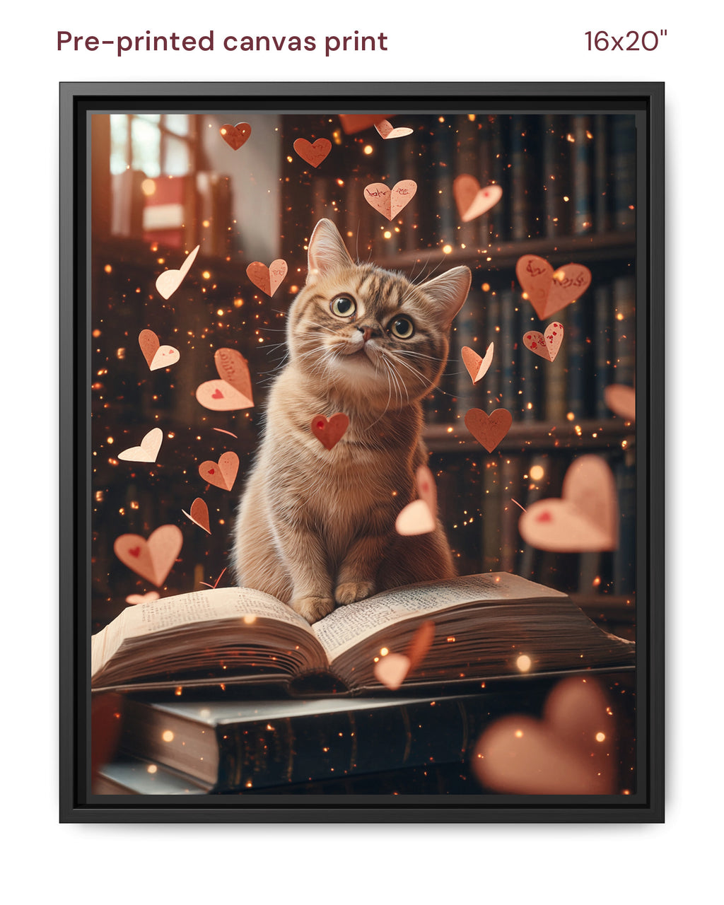 Canvas Print 16x20 Framed Black
