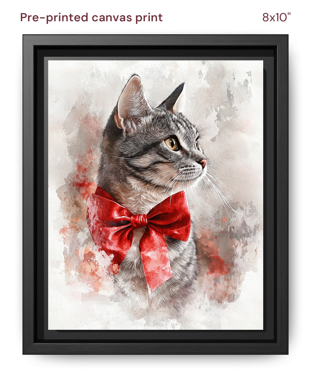 Canvas Print 8x10 Framed Black