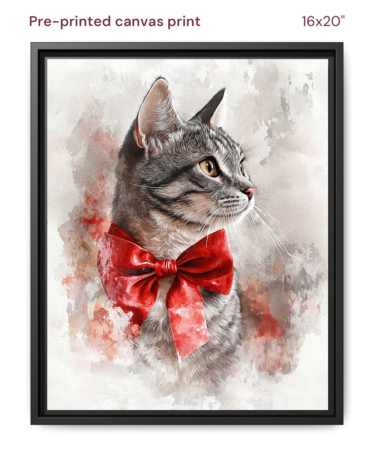 Canvas Print 16x20 Framed Black
