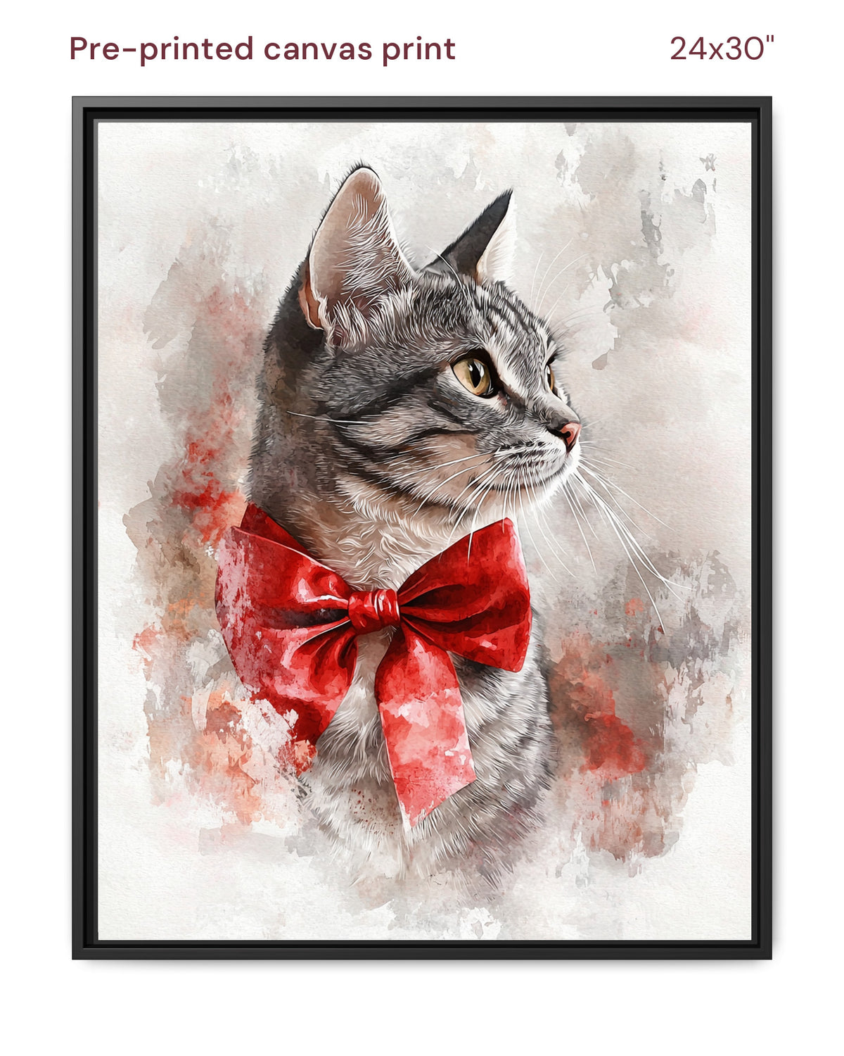 Canvas Print 24x30 Framed Black