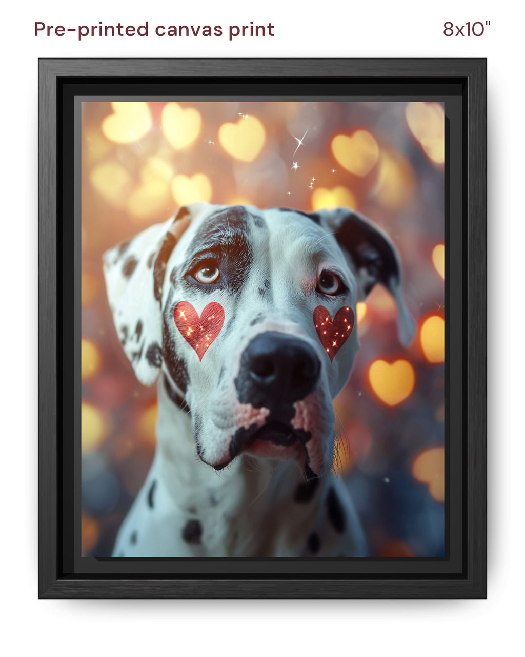Canvas Print 8x10 Framed Black