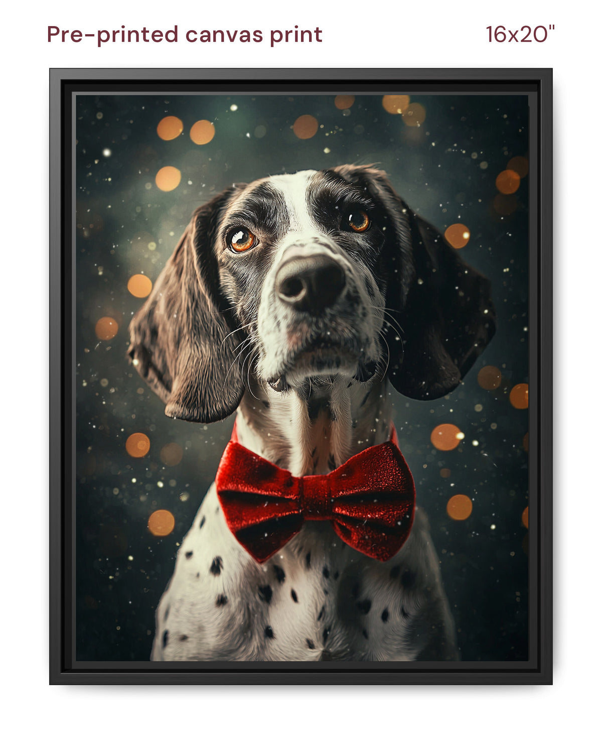 Canvas Print 16x20 Framed Black