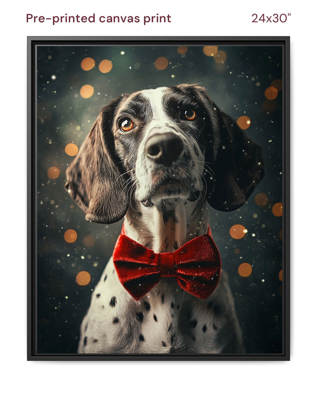 Canvas Print 24x30 Framed Black