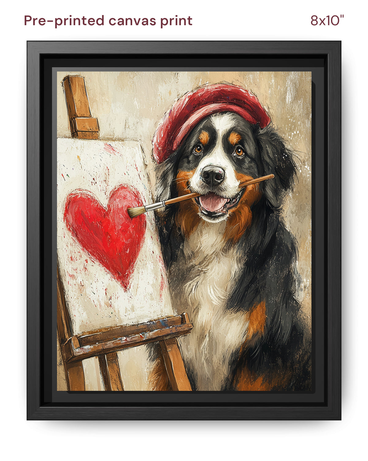 Canvas Print 8x10 Framed Black