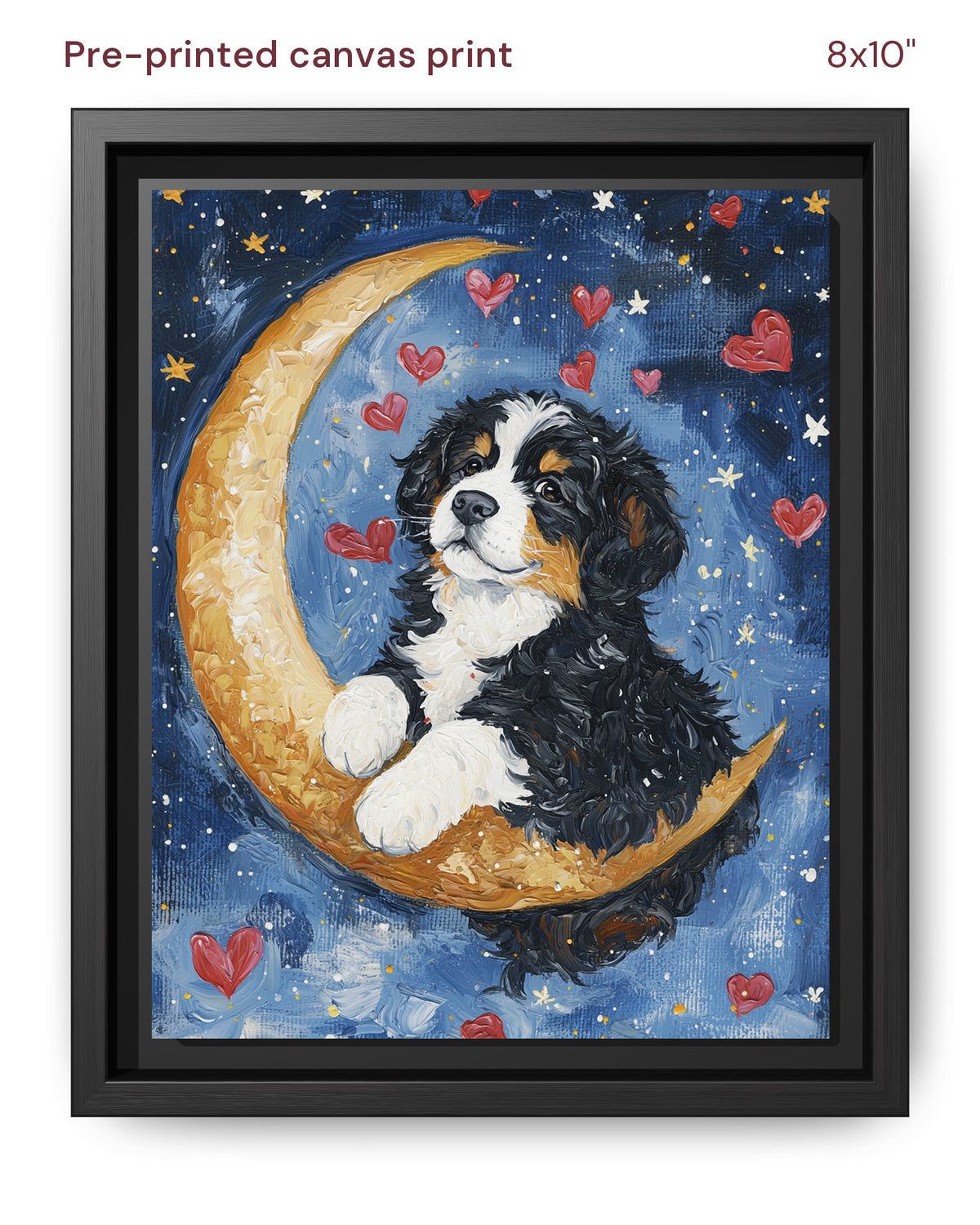 Canvas Print 8x10 Framed Black