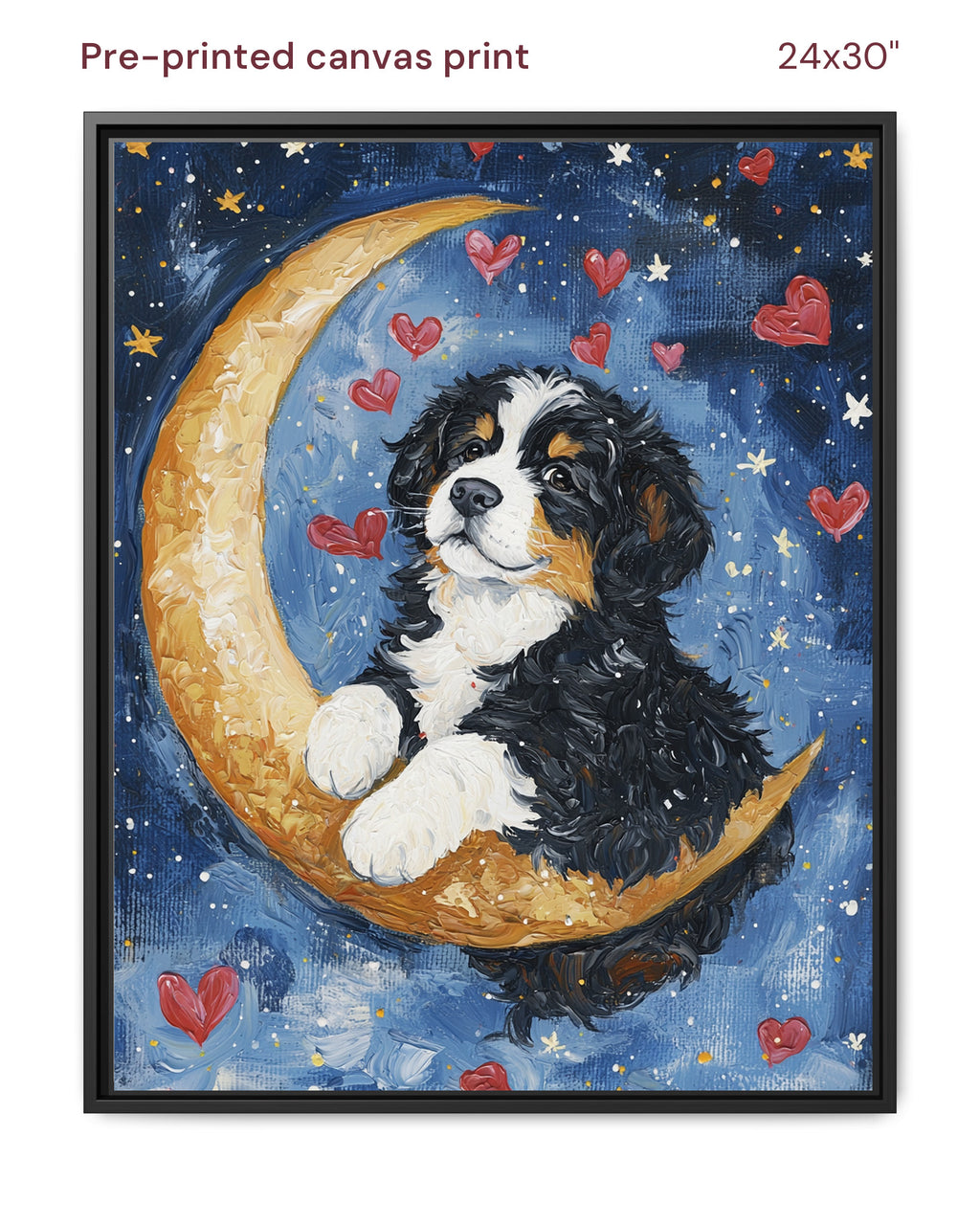 Canvas Print 24x30 Framed Black
