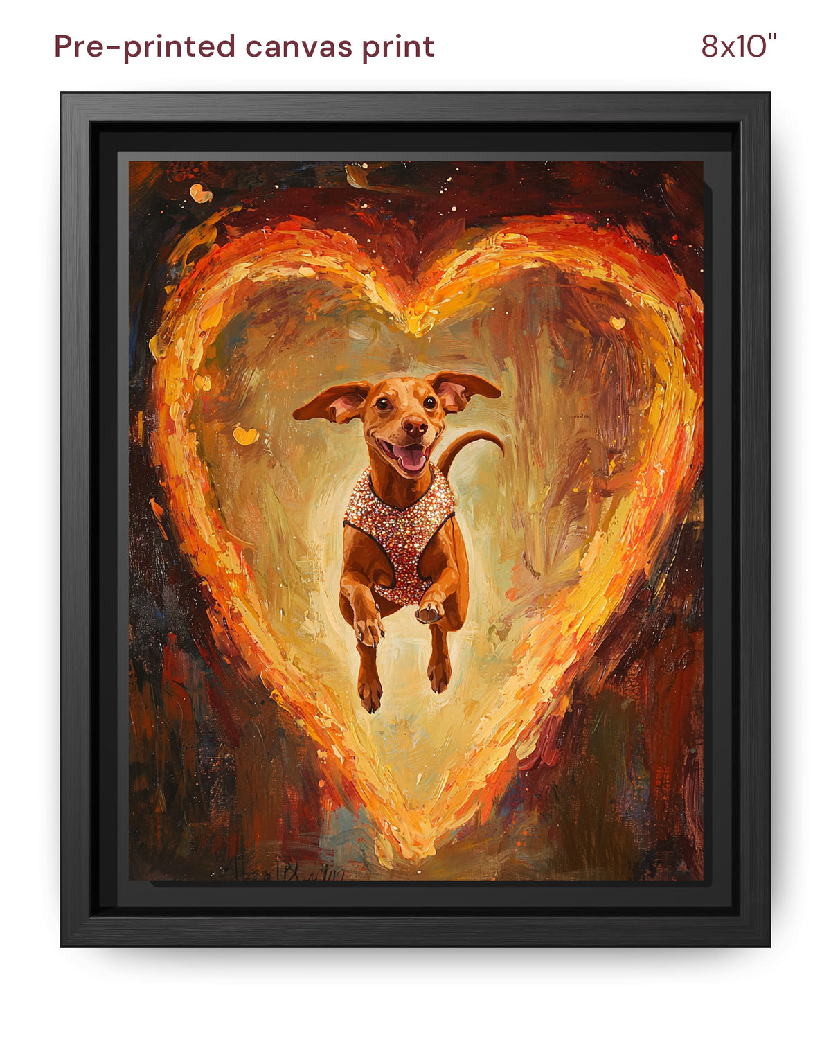 Canvas Print 8x10 Framed Black