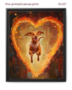 Canvas Print 16x20 Framed Black